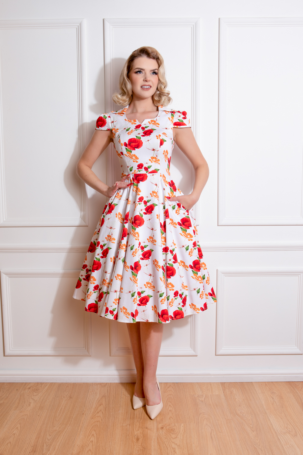 Imogen Floral Swing Dress